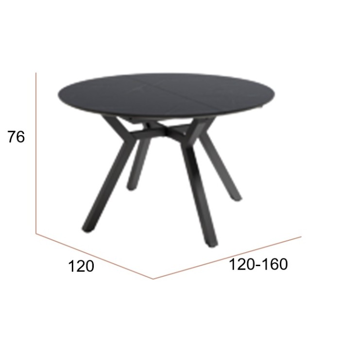 Mesa Redonda Extensible Riu Piedra