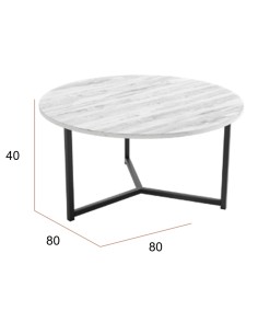 Mesa Centro Redonda Porland 2