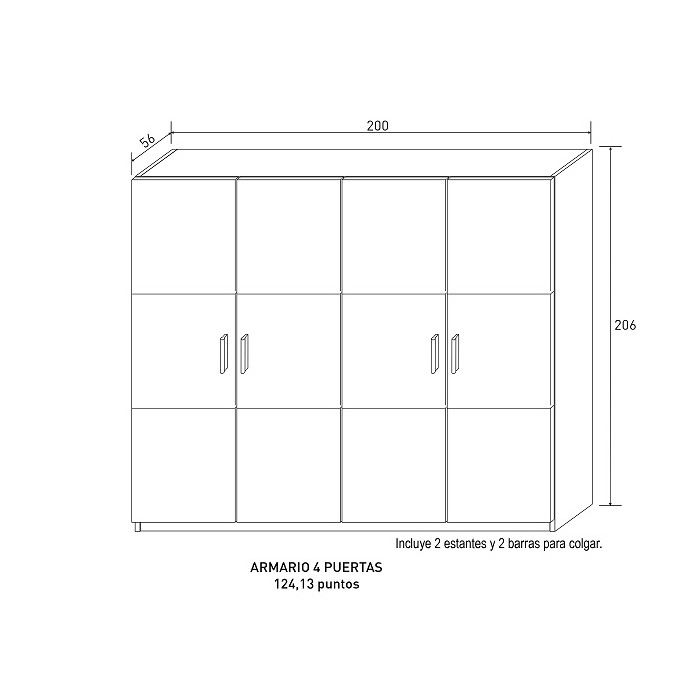 ARMARIO MIKA P.ABATIBLES