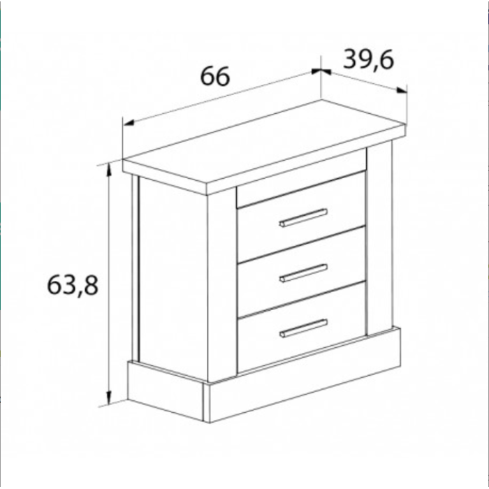 MESITA 3 CAJONES CROACIA