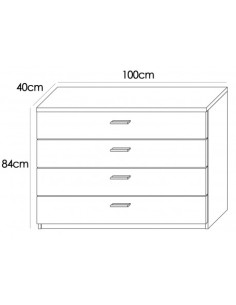 COMODA 4 CAJONES MIKA 2