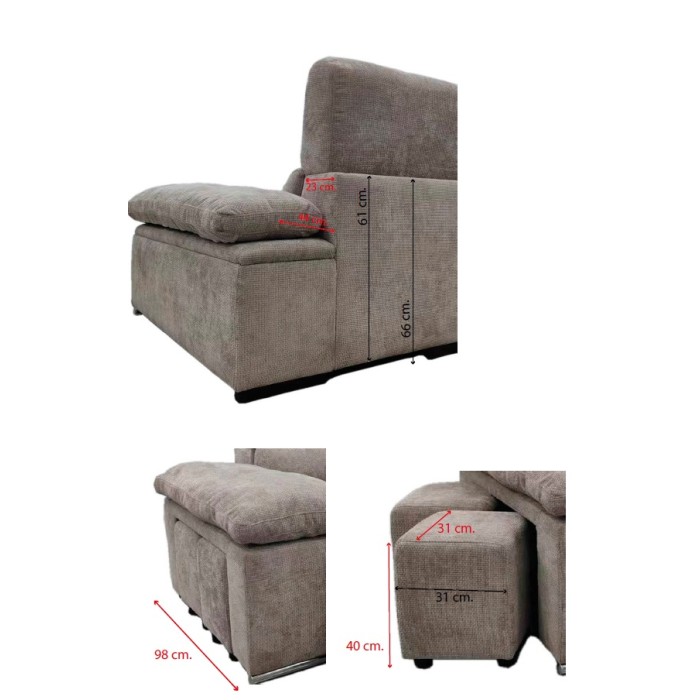 CHAISELONGUE CAMA OLMO