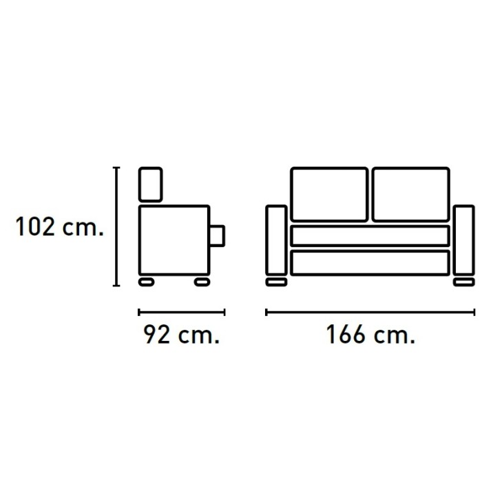 SOFA RELAX 2 PLAZAS ELECTRICO AMERICA