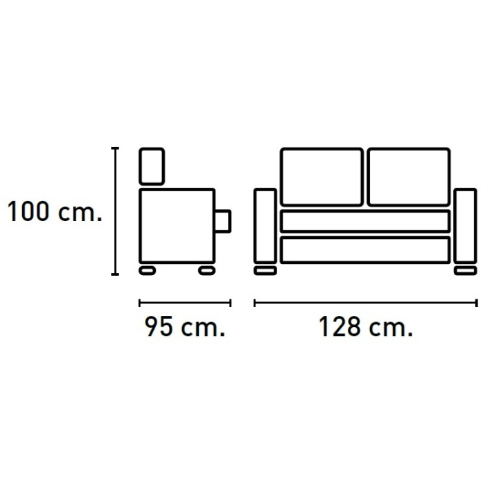SOFA RELAX NACAR 2 PLAZAS MANUAL