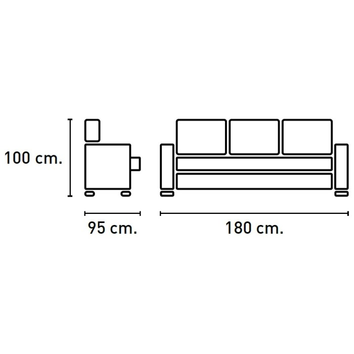 SOFA RELAX NACAR 3 PLAZAS MANUAL