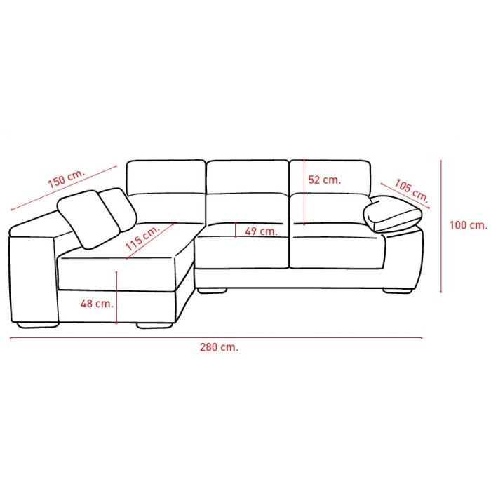 copy of CHAISELONGUE BRASIL 285cm
