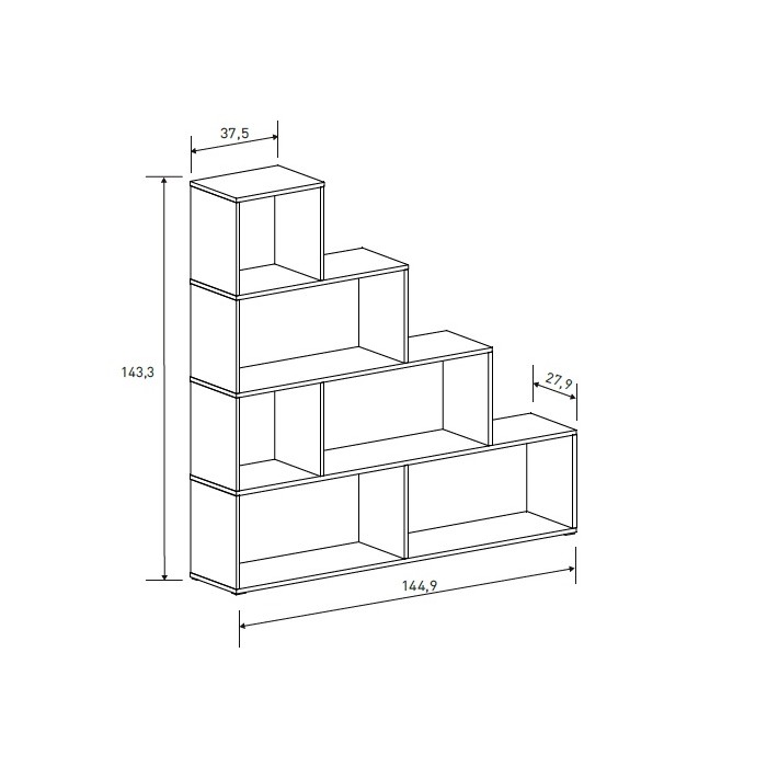 ESTANTERIA AURA BLANCO