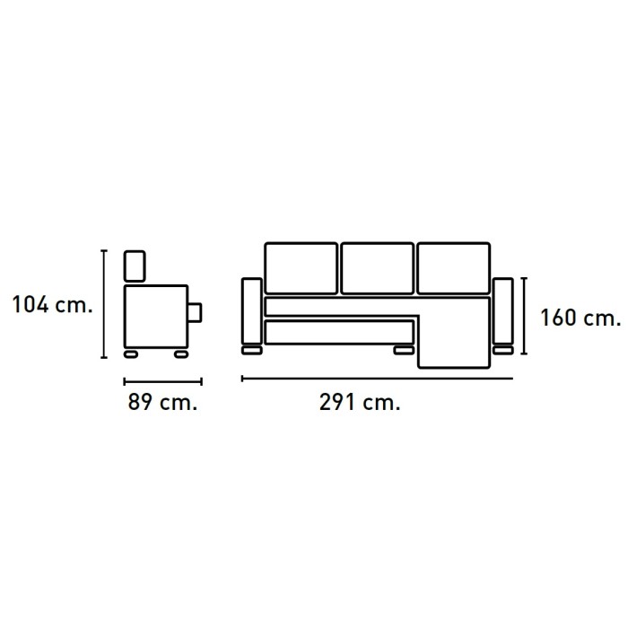 copy of CHAISELONGUE BRASIL 285cm