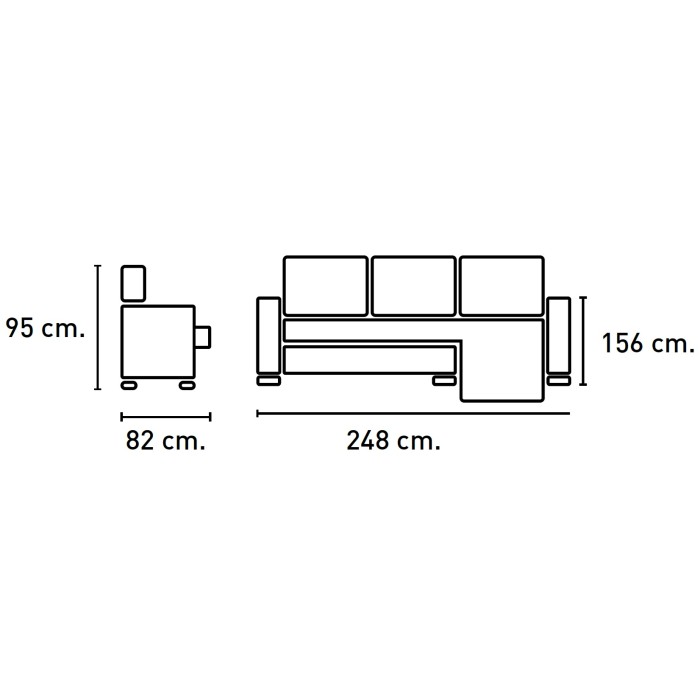 copy of CHAISELONGUE BRASIL 285cm