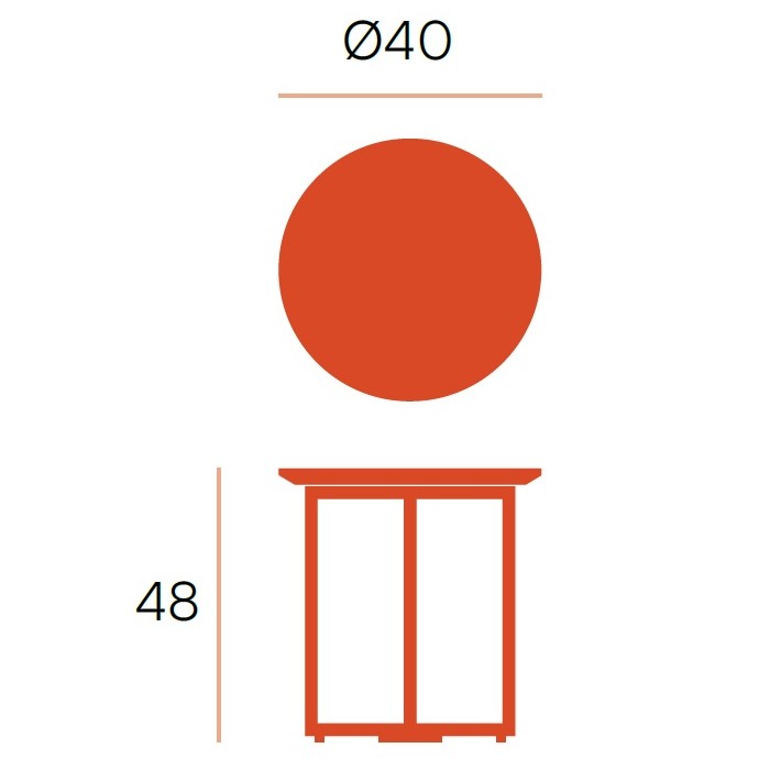 MESA AUXILIAR PORCELANICA EGEO