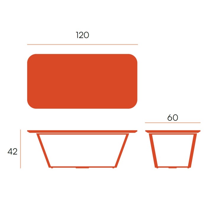 MESA CENTRO RECTANGULAR PORCELANICA EGEO