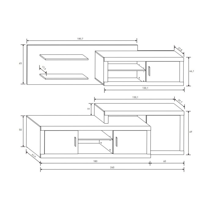 COMPOSICION OPALO 240cm