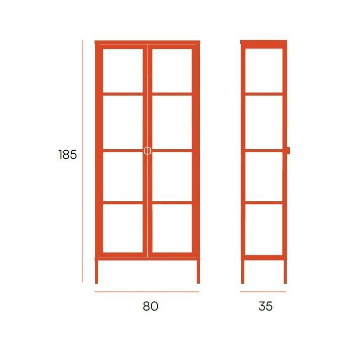 VITRINA CRISTAL TITANIA