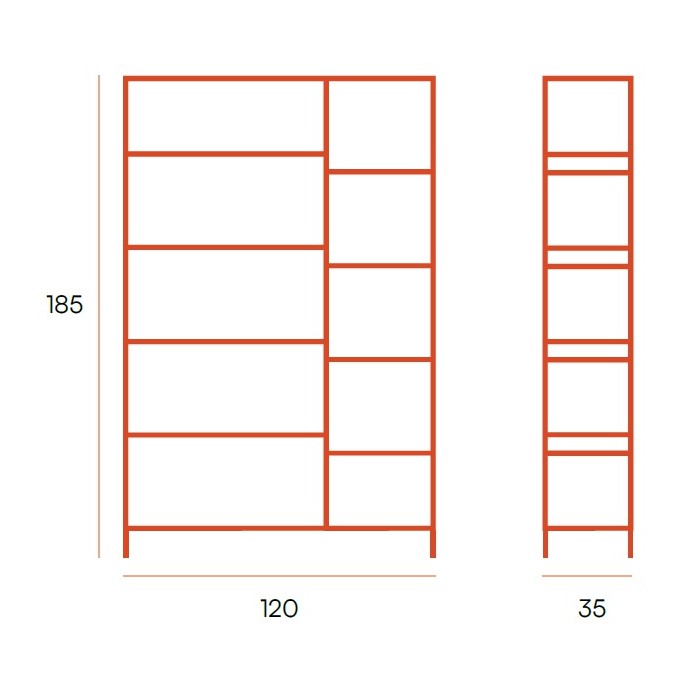 ESTANTERIA TITANIA 120X185 CM