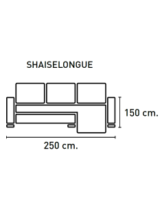 CHAISELONGUE ÓSCAR 250cm 2