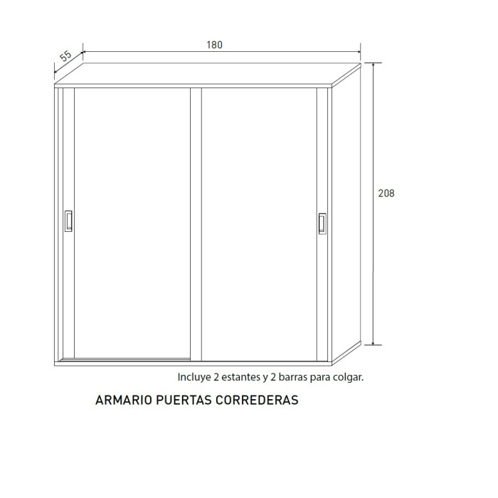 ARMARIO CORREDERAS LARA