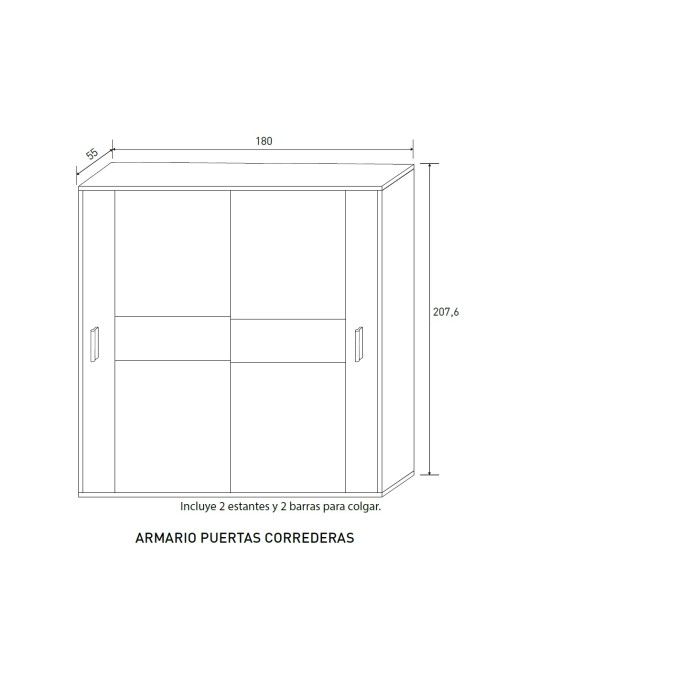 ARMARIO PREGO P.CORREDERAS
