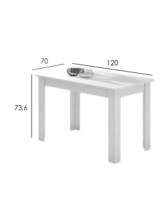 Mesa extensible Luka 140cm 2