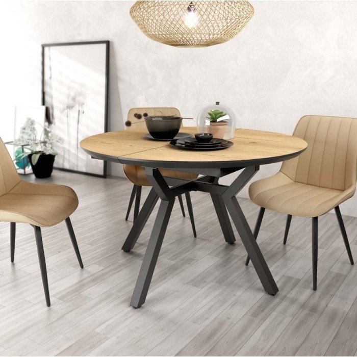 Mesa Redonda Extensible Riu Madera